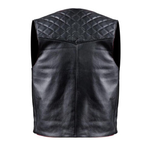 Chaleco de cuero Carburo Logan Negro XL - Product Image 3