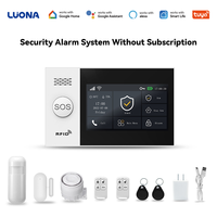 Perangkat Alarm Keamanan Rumah Pintar Nirkabel dengan Sensor Pintu/Jendela, Detektor Gerak & Remote Control dengan Sistem Alarm Anti Maling Rumah