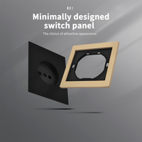 Enchufe de Pared WESA 16A, 1 Tomacorriente, Diseño Moderno y Lujoso, Enchufe Europeo