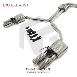 Système d'échappement avant et arrière Valvetronic en acier inoxydable ING pour <span class=keywords><strong>Audi</strong></span> S4 / <span class=keywords><strong>S5</strong></span> B8 4.2L - Pièces de tuning performance en gros - Product Image 5