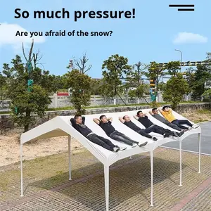 Tente de protection solaire extérieure, <span class=keywords><strong>abri</strong></span> de pluie, structure en acier galvanisé épaissi, tissu Oxford, pour maison, parking, marché, stand - Product Image 3