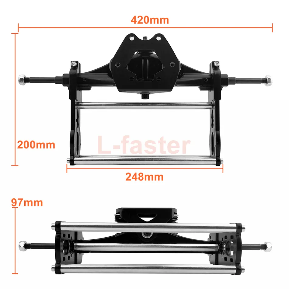 11 Inch Aluminiumlegering Diy Off Road Skateboard Motorwagens