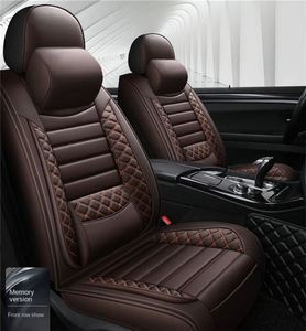 ชุดหุ้มเบาะรถยนต์หนังกันน้ำสีดำสองสี สำหรับรถบรรทุก รถตู้ รถ SUV เบาะหน้า ครบชุด ใช้ได้ทุกฤดู - Product Image 5