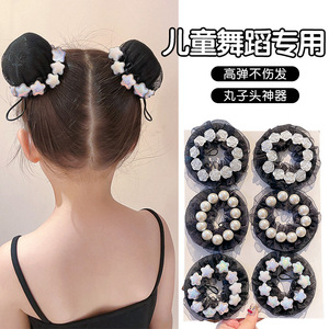 Filet à cheveux de danse pour filles Boulette de viande pour enfants Coiffure Danse Accessoires de cheveux spécifiques - Product Image 5