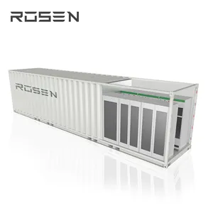 Rosen planta de energia solar 300kw, sistema de energia solar 500kwh 1mwh, bateria de íon de lítio para armazenamento solar