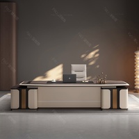 Ensemble Bureau et Fauteuil de Direction Robuste et Commercialisable : Design Élégant pour Table d'Ordinateur, Confort et Fonctionnalité