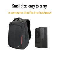 Casing PC Mini Tower Hitam Tipis SFF ITX untuk Komputer, Material Logam CNC Custom SPCC, Port USB 2.0