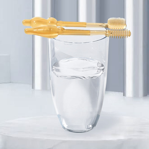 Brosse à dents en silicone pour bébé avec tête souple, 2 pièces/ensemble, nettoyage en profondeur, facile à tenir - Product Image 2