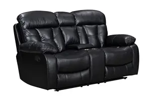 China fabricante fornecer mobiliário personalizado ajustável 2 lugares armazenamento sofá preguiçoso menino reclinante console loveseat