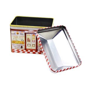 Di alta qualità colorful bella bella di figura della casa dei soldi della moneta scatola di latta con serratura - Product Image 5