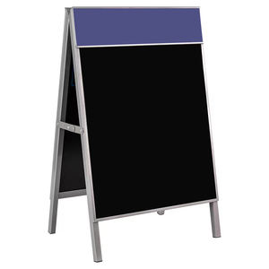 بيع بالجملة من المصنع شعار مخصص تصميم إطار منبثق في الهواء الطلق لوحة تسجيل متجر حامل عرض مع السبورات - Product Image 1