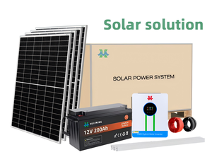 Système de stockage d'énergie solaire hybride hors réseau HMX complet 5kW-30kW avec contrôleur MPPT, batterie au lithium, ensemble complet pour usage domestique - Product Image 4