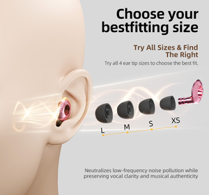 Bouchons d'oreilles pour bars et clubs - Bestseller personnalisable 2026, 21 dB breveté Hi-Fi - pour concerts, événements en direct et sports - <span class=keywords><strong>Protection</strong></span> <span class=keywords><strong>auditive</strong></span> - Product Image 4