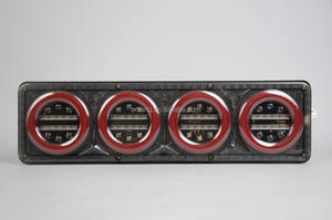 Lampu Kombinasi Belakang LED untuk Truk <span class=keywords><strong>Trailer</strong></span> 12V 24 Volt Indikator Rem Tahan Air Desain Multi Sinyal - Product Image 2