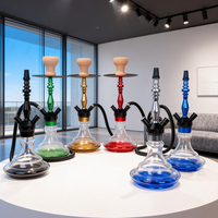Chicha arabe de luxe personnalisée, grand ensemble de chicha en aluminium avec accessoires, design durable pour fumer la chicha