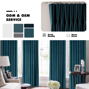 37 สีความยาวที่กําหนดเองม่านกํามะหยี่ยาวพิเศษ 10 ถึง 20 ฟุตการรักษาหน้าต่างแกรนด์สําหรับหน้าต่างสองชั้น - Product Image 1