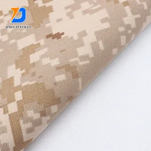 Jinda 65% Polyester 35% Cotton Blend Woven waterproof wholesale printed stretch camouflage digital fabric