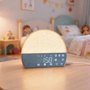 Réveil Simulateur d'Aube à Bruit Blanc Lumière de Réveil et d'Aide au Sommeil <span class=keywords><strong>Lampe</strong></span> de Thérapie Solaire avec Haut-Parleur Bluetooth - Product Image 5
