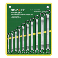 Jeu d'outils multifonctionnel rapide à double usage et haute efficacité 6-32 mm, avec sac en tissu, ensemble complet de clés métriques