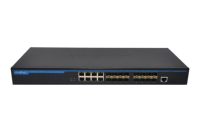 Commutateur Hi PoE 802.3bt 8 ports 90W géré par Layer3 avec 4 ports de liaison montante 10G dotés de fonctions SNMP et QoS