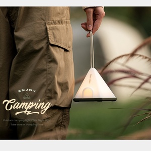 Portable <b>USB</b> <b>Rechargeable</b> Nursery Lamp Tent Shaped Nightlight with Warm White <b>Light</b> for Home & Camping - Product Image 5
