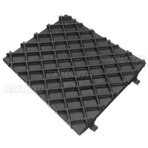 A Pair Black E60 E61 Car Front Bumper Lower <b>Mesh</b> <b>Grill</b> Plate Trim Cover <b>for</b> BMW E60 E61 M 51117897186 51117897184 Bumper Cover - Product Image 4