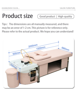 Professionnel Rose En Cuir Synthétique Shampooing Table De Massage Durable Chauffé Spa Lit Pédicure Pédicure Vapeur Shampooing Baignoire pour Spa - Product Image 6