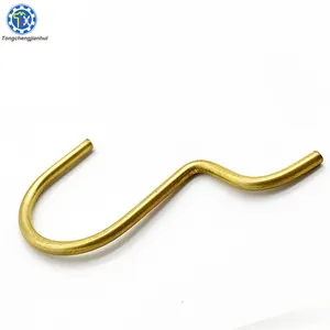 Hot Selling Gold Plated Spring Steel or Polished SUS304 Stainless Steel S Shaped J Shape Wire Forming Spring