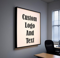 Caja de Luz LED con Logotipo Personalizado, Efecto de Reproducción de Color Vibrante, Control Remoto, Anuncios Iluminados para Edificios y Automóviles, Alimentación por Corriente Alterna