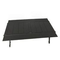 Table de pique-nique compacte tactique IGT rectangulaire pliable en quatre sections en alliage d'aluminium, style victorien, pour extérieur transfrontalier, avec support de cuisinière et plateau à thé