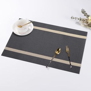 Factory Direct Wholesale PVC Textilen Eco-Friendly Washable Modern Luxury Table <b>Placemat</b> Custom Logo Printing No-slip Vinyl - Product Image 3