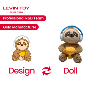 אנימציה מצוירת אישית דמויות ממולאות חיות מחמד בובה כלב וצעצועים אחרים לילדים מלאים בכותנה עמ' - Product Image 6