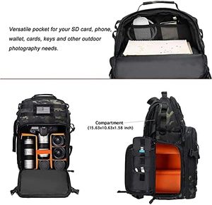 Mochila para Cámara DSLR con Muestra Gratis, Bolsa Protectora para Cámara con Soporte para Trípode, Cubierta para Lluvia y Compartimento para Portátil de 17 Pulgadas - Product Image 4