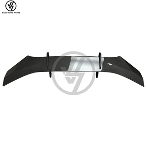 PT Style Dry Carbon Fiber Single Deck Glossy Twill Weave <b>Rear</b> <b>Spoiler</b> for Huracan EVO Car Body Kit - Product Image 6