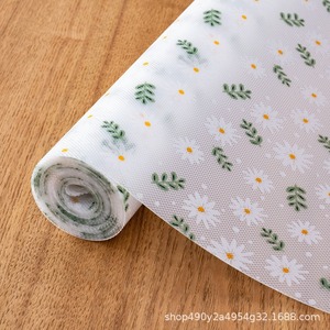 Forro de Cajón de EVA Engrosado con Diseño de Crisantemo Blanco Limón, Aislante Térmico, Antihumedad, Tapete para Mesa, Protector para Armario y Gabinete - Product Image 2