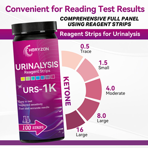 <span class=keywords><strong>Tiras</strong></span> Reactivas para la Detección de <span class=keywords><strong>Cetonas</strong></span> en Orina HORYZON URS-1K, <span class=keywords><strong>Tiras</strong></span> Reactivas Profesionales de un Solo Parámetro para Análisis de <span class=keywords><strong>Cetonas</strong></span>, 100 <span class=keywords><strong>Tiras</strong></span> - Product Image 6
