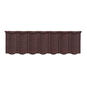 Proveedores de Tejas Metálicas Milano, Materiales para Techos, Tejas Metálicas con Recubrimiento de Piedra, Color Granate, Forma de Arco Circular, para Sudáfrica y Nigeria - Product Image 3