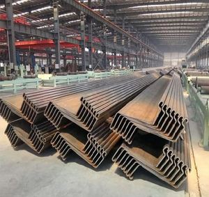 Palplanches en acier au carbone laminées à chaud Larsen S355GB de 6 m par pièce pour la construction de barrage fluvial et l'obstruction de l'eau - Product Image 2