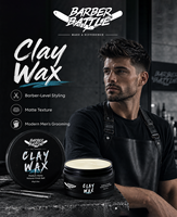 BARBERPASSION Mens Hair Styling Personal Care Products Pomade Clay Sea Salt Spray Powder Set