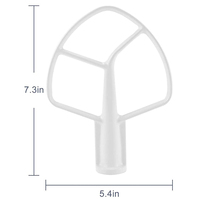 Batteur plat enduit en plastique pour mixeur électrique, pièce de rechange, garantie 1 an, usage domestique, K5AB - Meilleures ventes