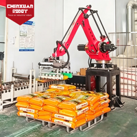 Robot de Paletización Industrial de 4 Ejes Rentable, Robot de Manipulación Automática Compacto para Línea de Producción de Fábrica de Bolsas y Cajas