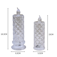 Bougies électroniques à succès : Bougies LED lumineuses en forme de rose pour Noël, lumières romantiques pour la nuit, lumières LED lumineuses d'extérieur rechargeables