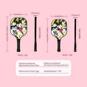 ไม้พายพิคเคิลบอล รุ่นสติทช์ ดิสนีย์ คาร์บอนกราไฟต์ พิคบอลร์โมฟอร์ม แกนยางพาวเวอร์ ด้ามจับแบบขอบเรียบ รุ่นเจเนอเรชั่น 3 - Product Image 3