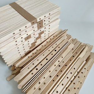 36129 Confezione <span class=keywords><strong>da</strong></span> 25 Supporti in Legno per <span class=keywords><strong>Stoppini</strong></span> di <span class=keywords><strong>Candele</strong></span>, Strumenti Naturali per Centrare il Stoppino per la Fabbricazione di <span class=keywords><strong>Candele</strong></span>, Bastoncini Riutilizzabili e Durevoli Personalizzati - Product Image 6