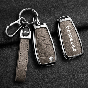 Чехол для автомобильного ключа из цинкового сплава и кожи для <span class=keywords><strong>Mazda</strong></span> 2, <span class=keywords><strong>3</strong></span>, 6, CX-<span class=keywords><strong>3</strong></span>, CX-5, CX-9, MX-5 Miata, защитный корпус-держатель для пульта ДУ, аксессуары - Product Image 4