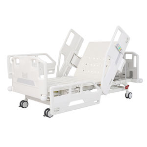 Многофункциональная электрическая реабилитационная кровать из нержавеющей стали для больниц – Моторизованная медицинская кровать с пятью функциями, регулировка по Тренделенбергу - Product Image 3