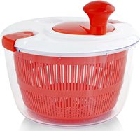 Grote Salade Spinner Met Deksel 5 Qt Capaciteit Handmatige Groentedroger Met Dubbel-Lock Sla Spinner Groentedroger Fruitwasmachine