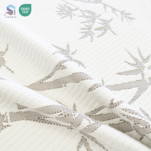 Most Popular Bamboo Polyester Jacquard Mattress Fabric White Weft <strong>Home</strong> <strong>Textile</strong> Knitted Stretch Breathable New Design - Product Image 2