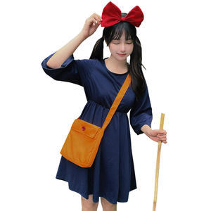 Disfraz de Halloween, Cosplay de Personaje de Anime, Disfraz de <span class=keywords><strong>Kiki</strong></span>'<span class=keywords><strong>s</strong></span> <span class=keywords><strong>Delivery</strong></span> <span class=keywords><strong>Service</strong></span>, Vestido de Bruja <span class=keywords><strong>Kiki</strong></span>, Conjunto de Carnaval para Padres e Hijos - Product Image 4