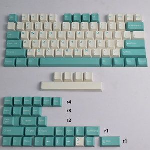 Bàn Phím Cơ Chơi Game AFLION Doubleshot Pbt Oem 60% 84 64 61 68, Bàn Phím Cơ Chơi Game Màu Xanh Tím - Product Image 2